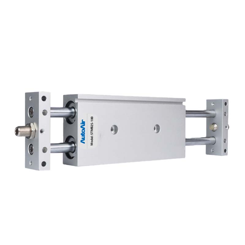 STM Series Dual Rod Double - Acting Pneumatic Slide Cylinders - China Twin Rod Guided Air Cylinders for Industrial Automation